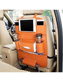 Leather Car Back Seat Hanging Organizer Leather Car Back Seat Hanging Organizer